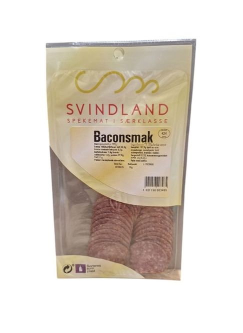 Hovedbilde Baconpølse Skivet 70g