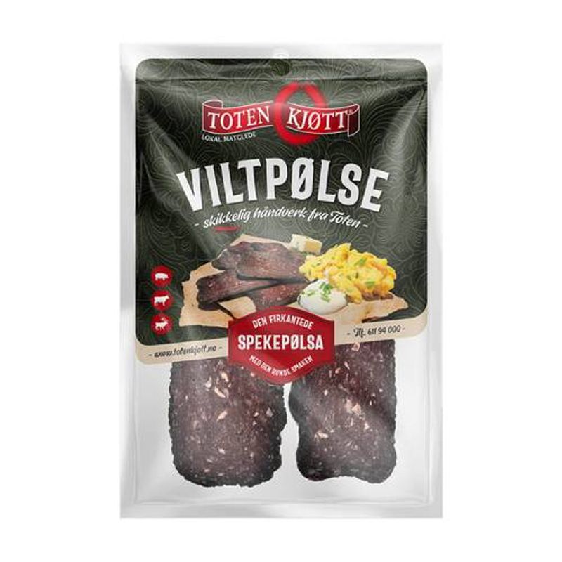 Viltpølse 100g skivet 